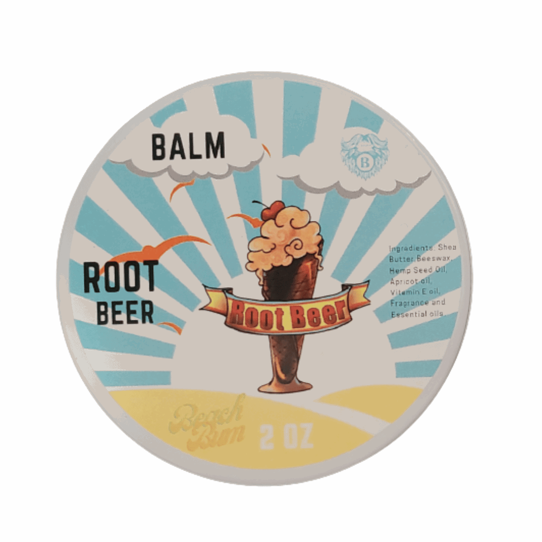 B&B Root Beer -Beard Balm - Root Beer & Vanilla - Beach Bum Beards Care