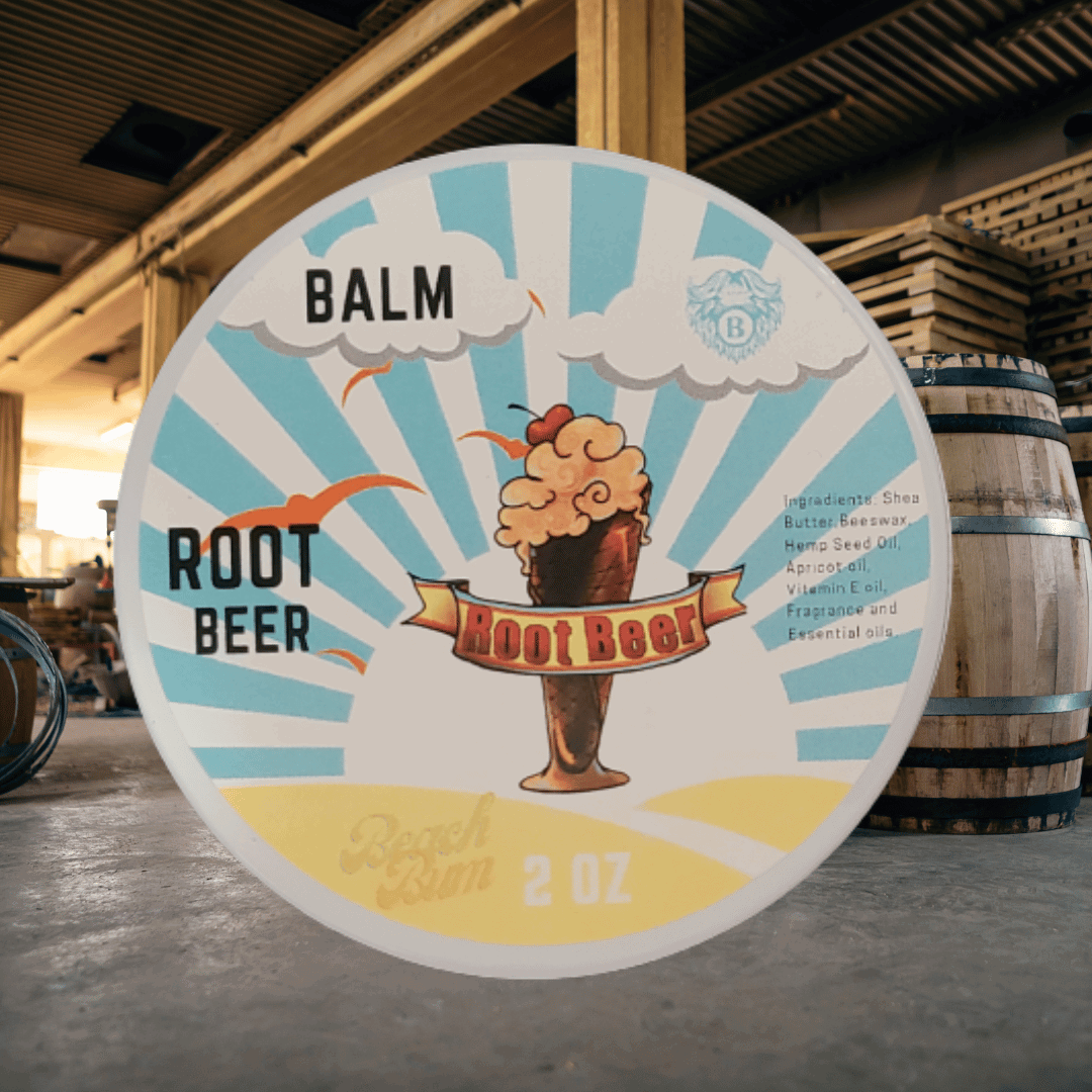 B&B Root Beer -Beard Balm - Root Beer & Vanilla - Beach Bum Beards Care