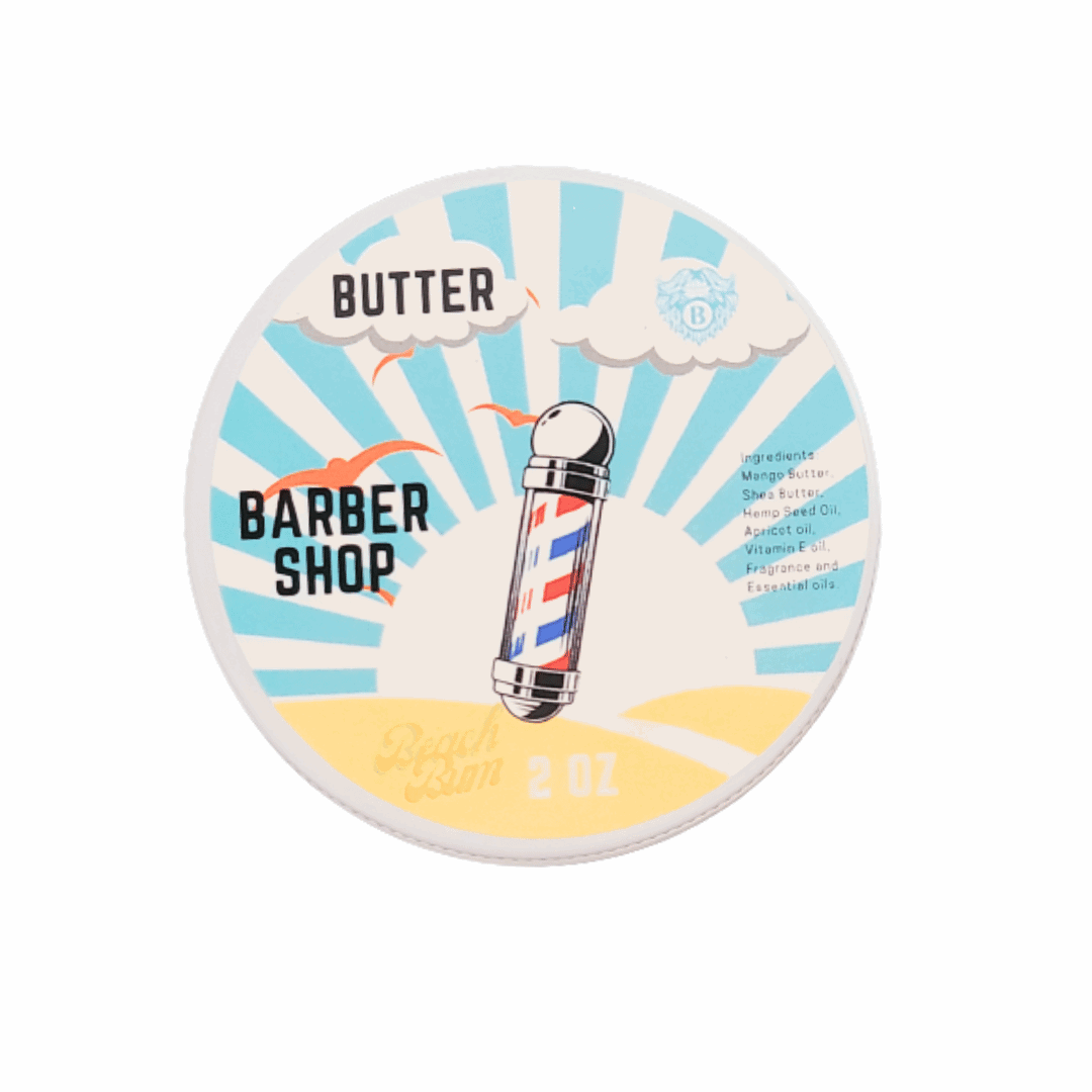 Barbershop - Beard Butter - Bay Oil Sandalwood Hint of Lemon - Beach Bum Beards Care