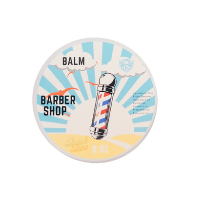 Barbershop - Beard Balm - Bay Oil Sandalwood Hint of Lemon - Beach Bum Beards Care