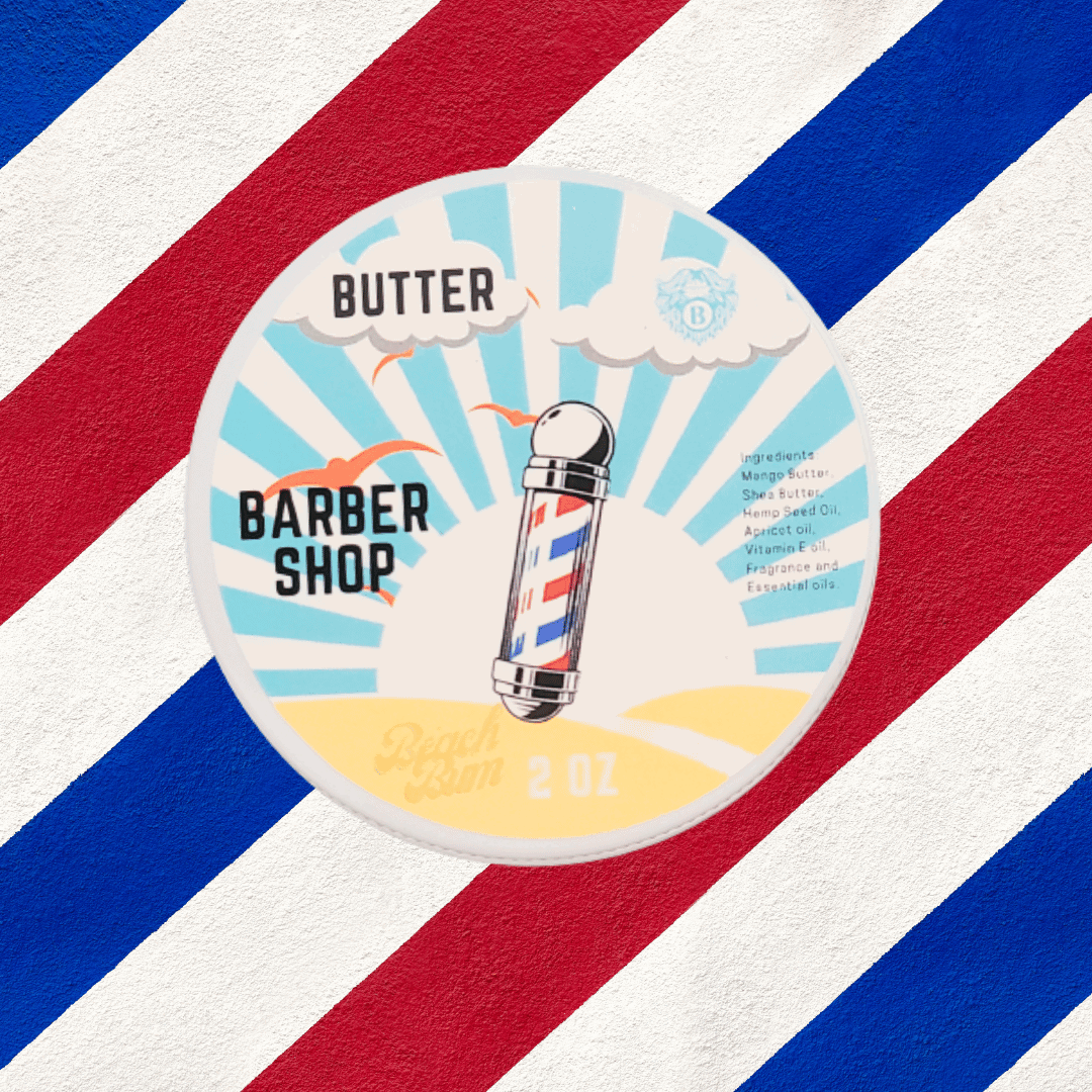 Barbershop - Beard Butter - Bay Oil Sandalwood Hint of Lemon - Beach Bum Beards Care