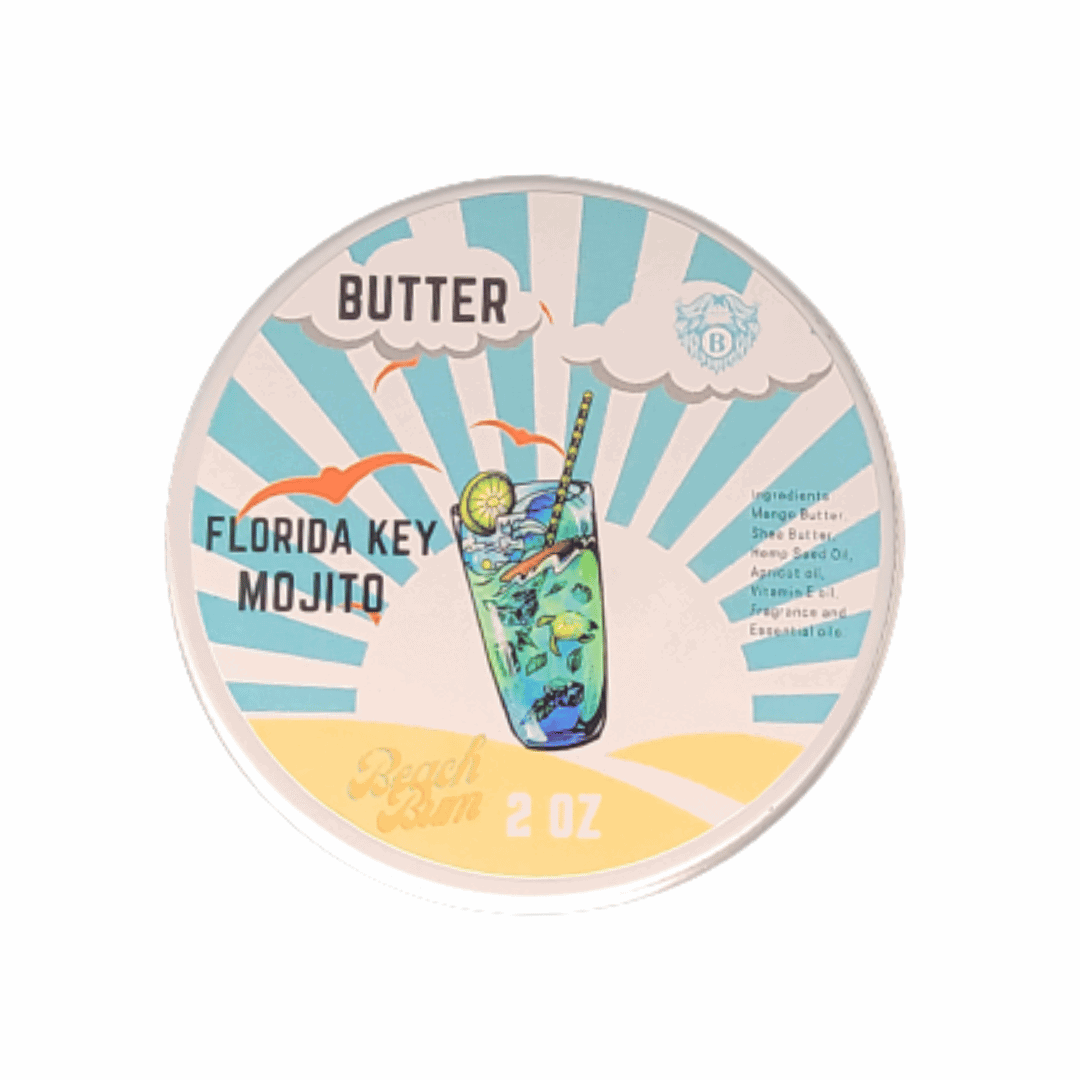 Florida Key Mojito - Beard Butter - Bay Rum Zesty Lime Fresh Mint - Beach Bum Beards Care