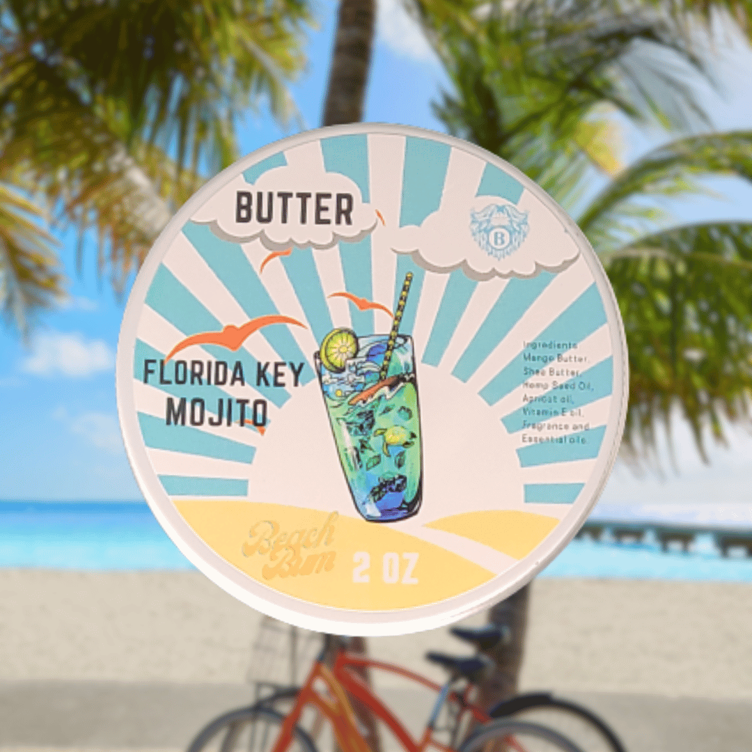 Florida Key Mojito - Beard Butter - Bay Rum Zesty Lime Fresh Mint - Beach Bum Beards Care