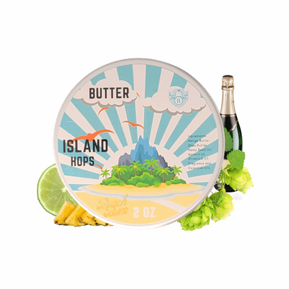 Island hops - Beard Butter - Earthy Hops Tropical Fruits Strawberry Champaign - Beach Bum Beards Care