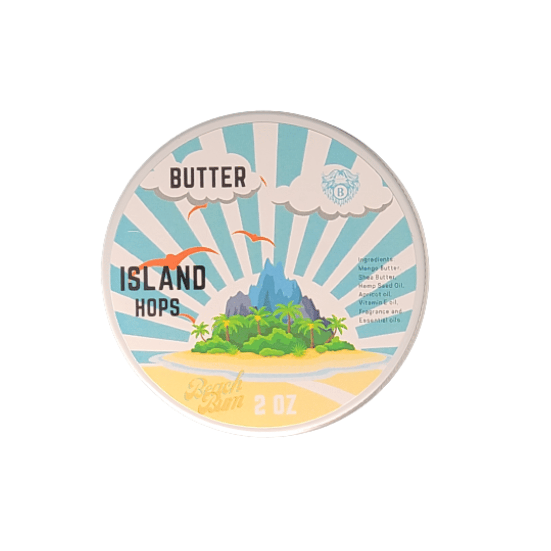 Island hops - Beard Butter - Earthy Hops Tropical Fruits Strawberry Champaign - Beach Bum Beards Care