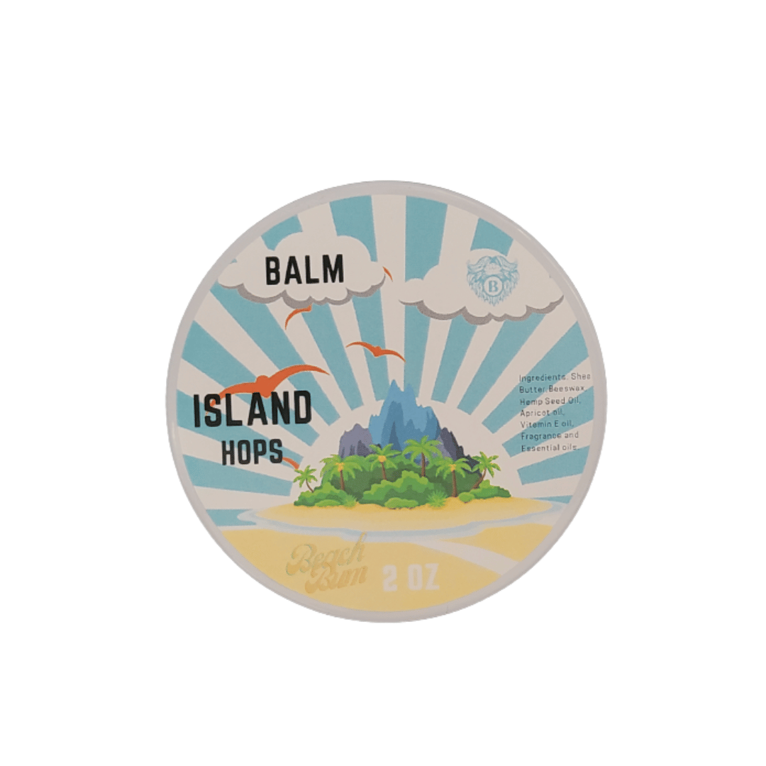 Island hops - Beard Balm - Earthy Hops Tropical Fruits Strawberry Champaign - Beach Bum Beards Care