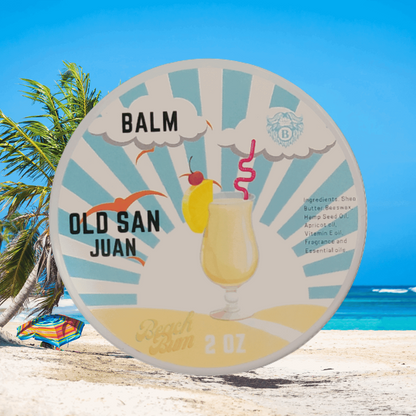 Old San Juan - Beard Balm - Spiced Rum Sweet Pineapple Refreshing Coconut - Beach Bum Beards Care