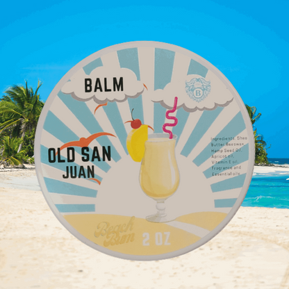 Old San Juan - Beard Balm - Spiced Rum Sweet Pineapple Refreshing Coconut - Beach Bum Beards Care