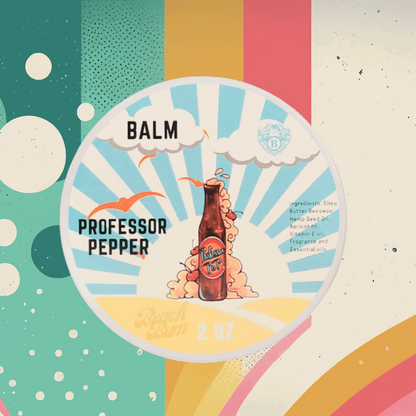 Professor Pepper - Beard Balm - Dark Cherry Creamy Vanilla Hint of Clove - Beach Bum Beards Care