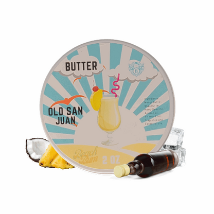 Old San Juan - Beard Butter - Spiced Rum Sweet Pineapple Refreshing Coconut - Beach Bum Beards Care