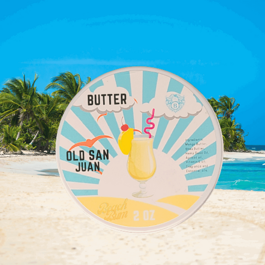 Old San Juan - Beard Butter - Spiced Rum Sweet Pineapple Refreshing Coconut - Beach Bum Beards Care