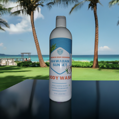 Hawaiian Sunset -Body Wash - Tropical Fruits Island Flowers Hint of Vanilla