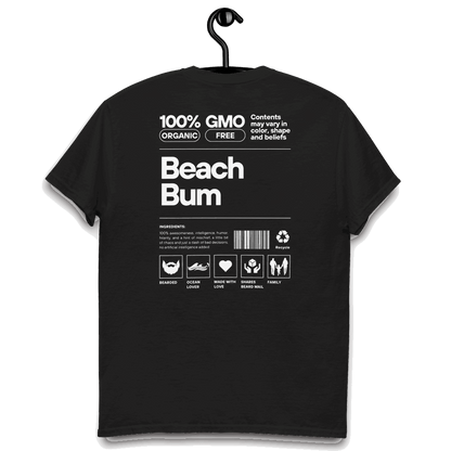 Beach Bum Facts (Black) T-Shirt