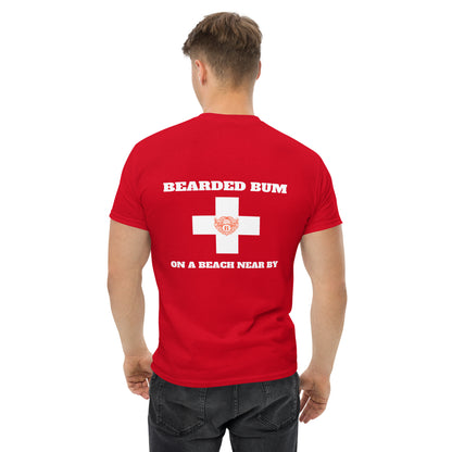 Beach Bum Beards -Life Guard- (Red) T-Shirt