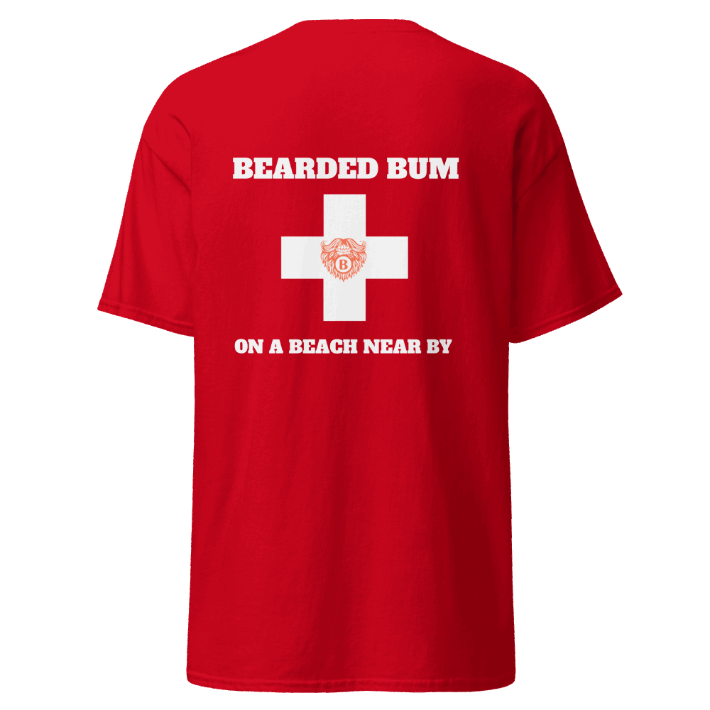 Beach Bum Beards Guard (Red) T-Shirt