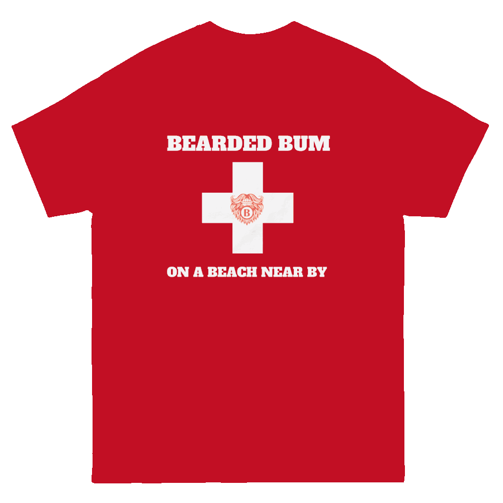 Beach Bum Beards Guard (Red) T-Shirt