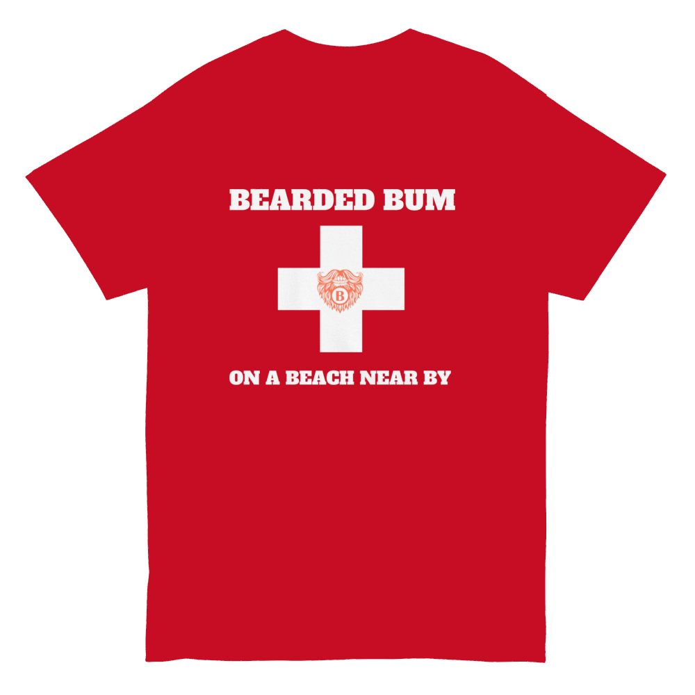 Beach Bum Beards Guard (Red) T-Shirt