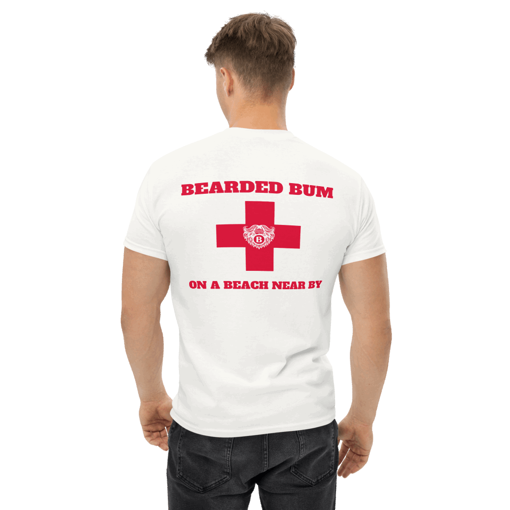 Beach Bum Beards Guard (White) T-Shirt