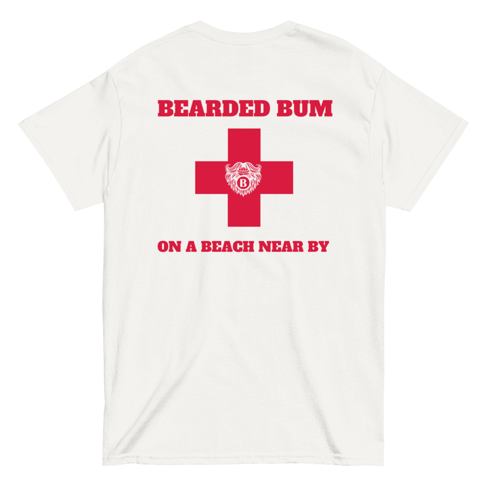 Beach Bum Beards Guard (White) T-Shirt