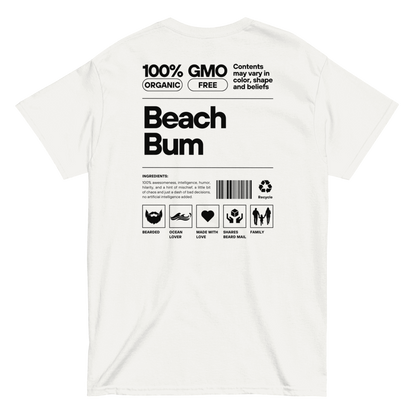 Beach Bum Facts (White) T-Shirt